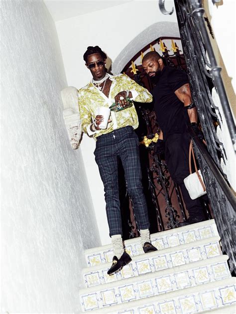 future young thug versace party|Young Thug Hit the Studio With Travis Scott, Lil Baby & Future.